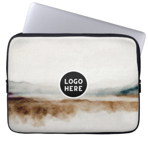 Housse Pour Ordinateur Portable Motif Abstrait Minimaliste Aquarelle Naturelle