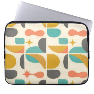 Housse Pour Ordinateur Portable Motif Abstrait Moderne du Milieu du Siècle