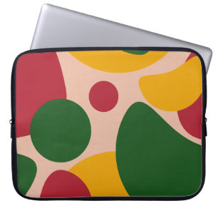 Housse Pour Ordinateur Portable Motif Abstrait Rétro Géométrique Gras 