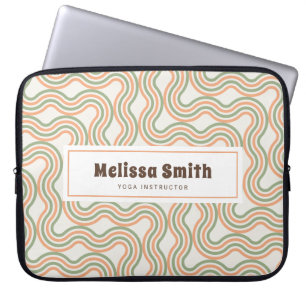 Housse Pour Ordinateur Portable Motif Abstrait Rétro Ondulé Ordinateur Portable Pr