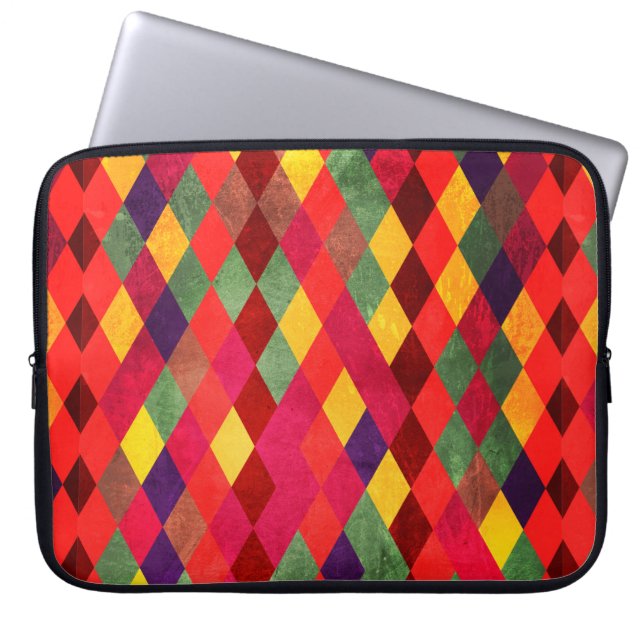 Housse Pour Ordinateur Portable Motif Abstrait rétro vintage transparent (Devant)