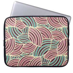 Housse Pour Ordinateur Portable Motif abstrait sans couture avec l'image de géomet