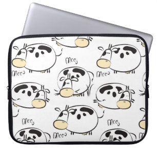 Housse Pour Ordinateur Portable Motif amusant avec des animaux enfantins. Clip vin