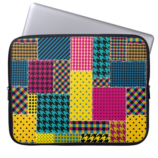 Housse Pour Ordinateur Portable Motif arrière - plan sans couture. Répartition géo (Devant)