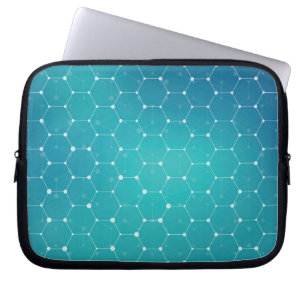 Housse Pour Ordinateur Portable Motif bleu d'ADN de Teal