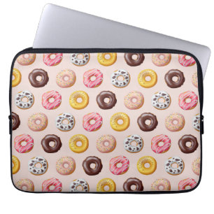Housse Pour Ordinateur Portable Motif Boutique de boulangerie Donut
