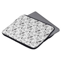 Motif cachemire noir et blanc – Élégante œuvre d'a