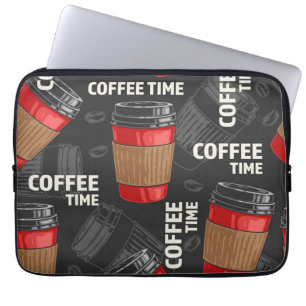 Housse Pour Ordinateur Portable Motif café