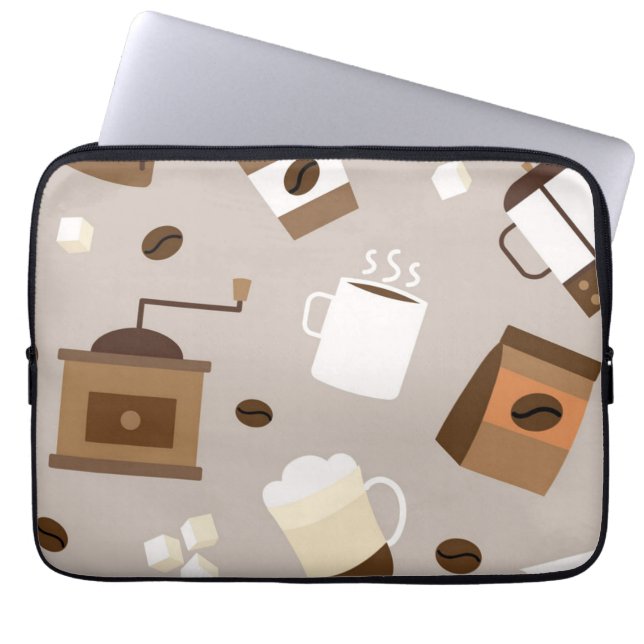 Housse Pour Ordinateur Portable Motif café (Devant)