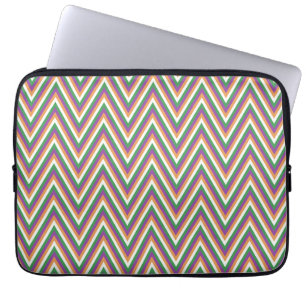 Housse Pour Ordinateur Portable Motif Chevron Rétro Cool