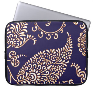 Housse Pour Ordinateur Portable Motif chic floral girly vintage de Paisley de