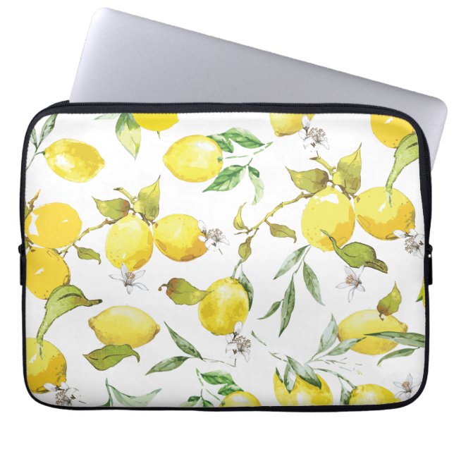 Housse Pour Ordinateur Portable Motif citron aquarelle (Devant)
