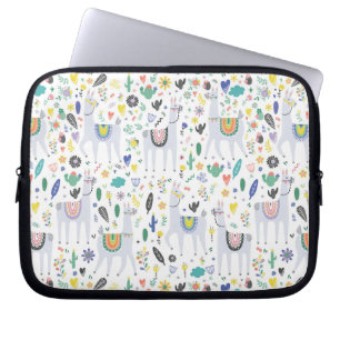 Housse Pour Ordinateur Portable Motif d'alpaga de griffonnage
