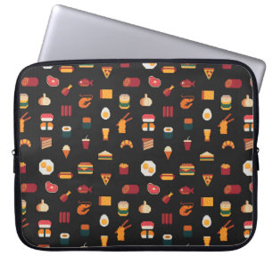 Housse Pour Ordinateur Portable Motif d'art en pixel sans soudure, textures de tis