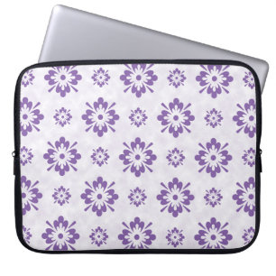 Housse Pour Ordinateur Portable Motif d'art fleuri violet