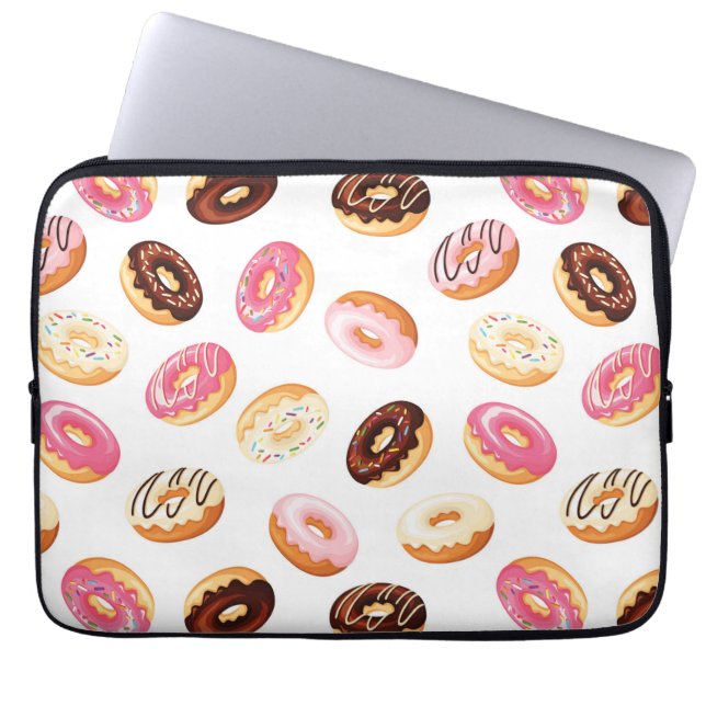 Housse Pour Ordinateur Portable Motif de beigne douce (Devant)