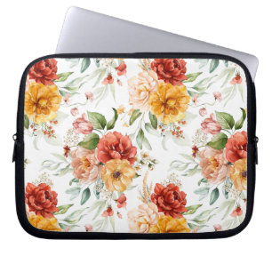 Housse Pour Ordinateur Portable Motif de bouquet de fleurs Red Peony