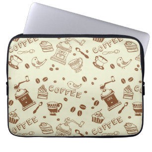 Housse Pour Ordinateur Portable Motif de café