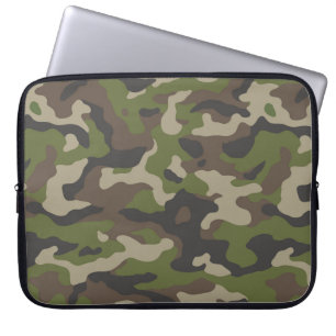 Housse Pour Ordinateur Portable Motif de camouflage vert