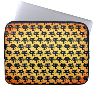 Housse Pour Ordinateur Portable Motif de chatons noirs