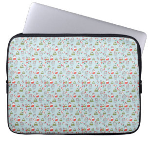 Housse Pour Ordinateur Portable Motif de chats de Noël mignons – Conception festiv