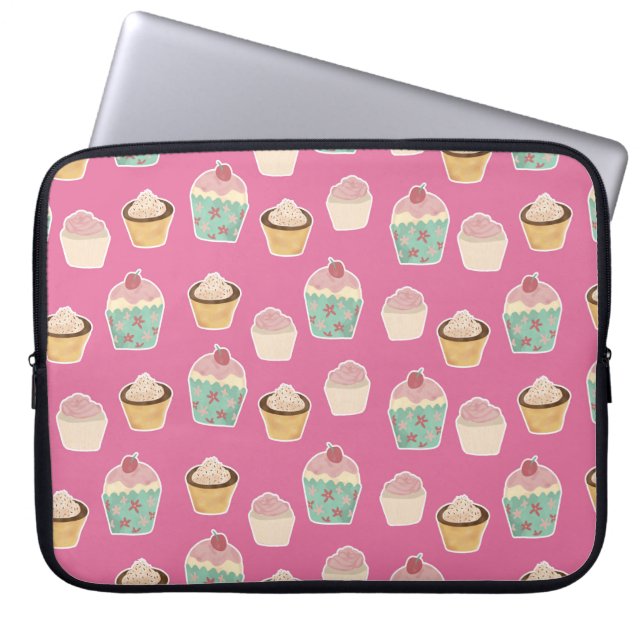 Housse Pour Ordinateur Portable Motif de cupcake (Devant)