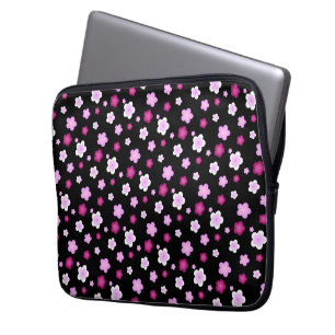 Housse Pour Ordinateur Portable Motif de fleur marguerite à dégradé rose mou