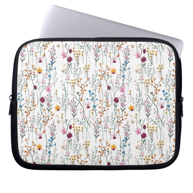 Housse Pour Ordinateur Portable Motif de fleur sauvage d'été (Devant)