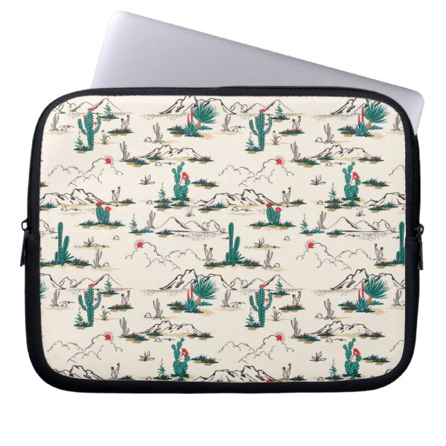 Housse Pour Ordinateur Portable Motif de floraison de Succulents (Devant)