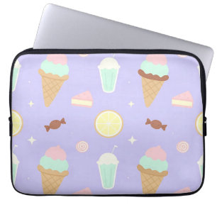 Housse Pour Ordinateur Portable Motif de friandises de glace Kawaii