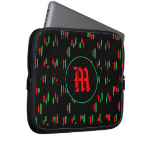 Housse Pour Ordinateur Portable Motif de graphique de trading Streetwear Bougie Ro