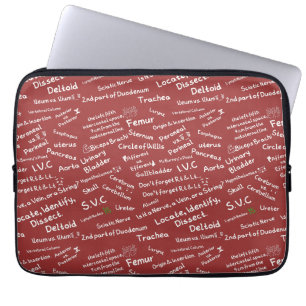 Housse Pour Ordinateur Portable Motif de gribouillis anatomique minimaliste Ordina