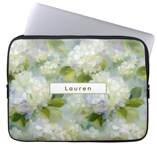 Housse Pour Ordinateur Portable Motif de l'Hydrangée (Devant)