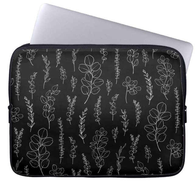 Housse Pour Ordinateur Portable Motif de ligne Art Eucalyptus (Devant)