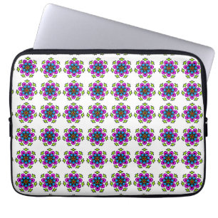Housse Pour Ordinateur Portable Motif de mandala floral