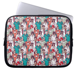 Housse Pour Ordinateur Portable Motif de médecin et de chirurgien
