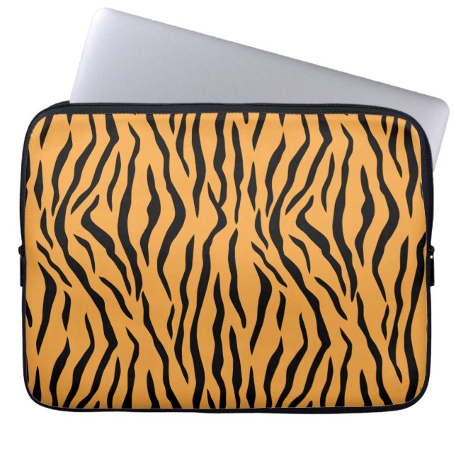 Housse Pour Ordinateur Portable Motif de peau de tigre sauvage (Devant)