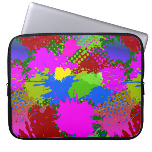Housse Pour Ordinateur Portable Motif de projection de peinture 3