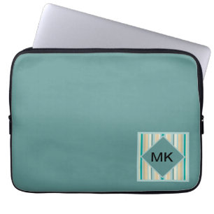 Housse Pour Ordinateur Portable Motif de rayures de bord de la mer