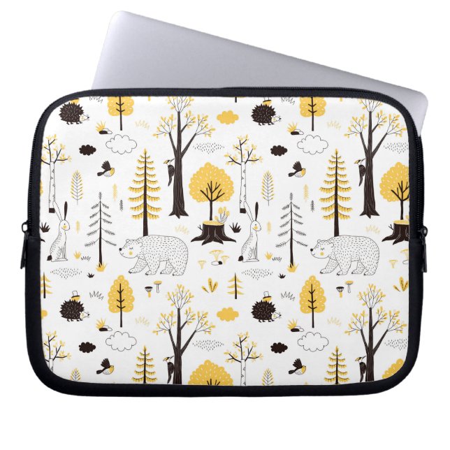 Housse Pour Ordinateur Portable Motif de scène de Golden Woods (Devant)