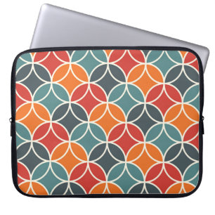 Housse Pour Ordinateur Portable Motif de style moderne coloré du milieu du siècle
