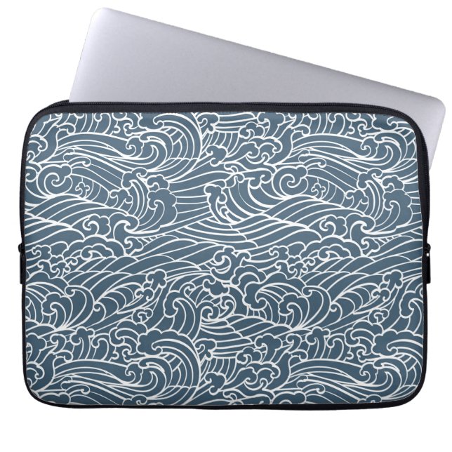 Housse Pour Ordinateur Portable Motif de style Wave japonais (Devant)