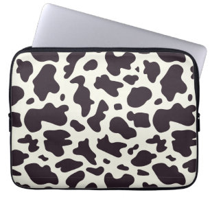 Housse Pour Ordinateur Portable Motif de vache noir et blanc Imprimer