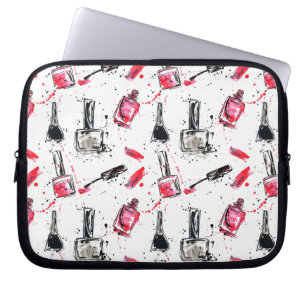 Housse Pour Ordinateur Portable Motif de vernis à ongles d'aquarelle