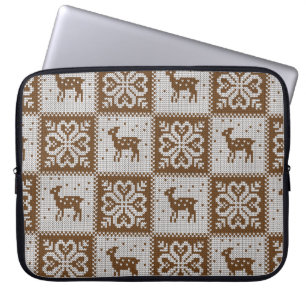Housse Pour Ordinateur Portable Motif décoratif vintage hiver confit