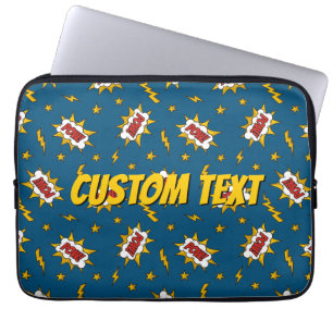 Housse Pour Ordinateur Portable Motif d'effet sonore de bande dessinée