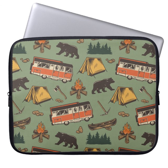 Housse Pour Ordinateur Portable Motif des aventures du camp d'entraînement (Devant)
