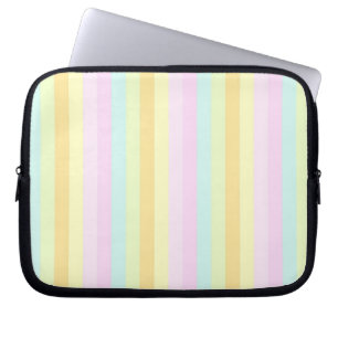 Housse Pour Ordinateur Portable Motif des bandes verticales des pattes douces