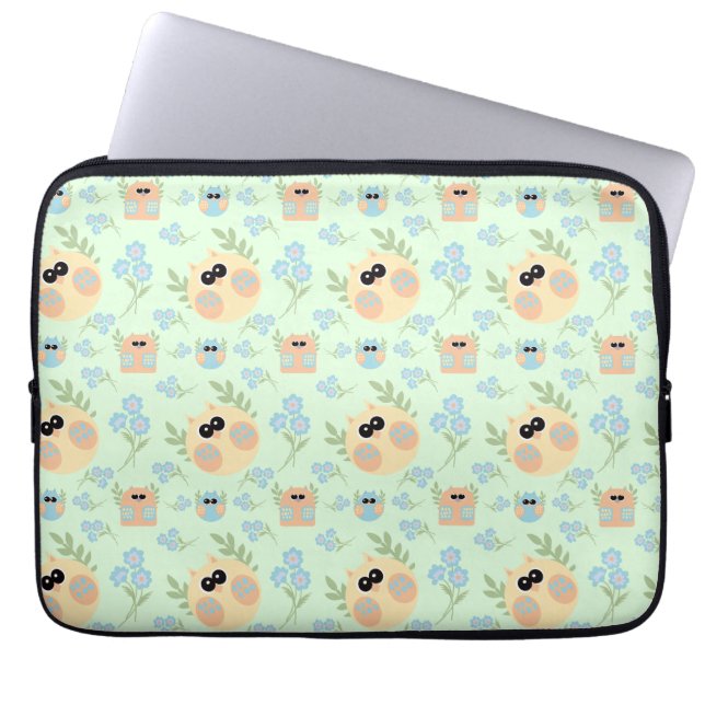 Housse Pour Ordinateur Portable motif des hiboux (Devant)
