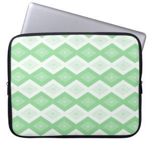 Housse Pour Ordinateur Portable Motif diamant vert pomme